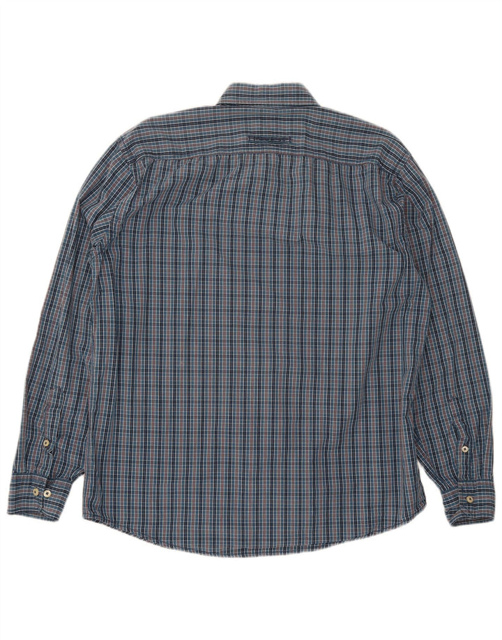 Camel Active muška majica velika tamnoplava gingham pamuk