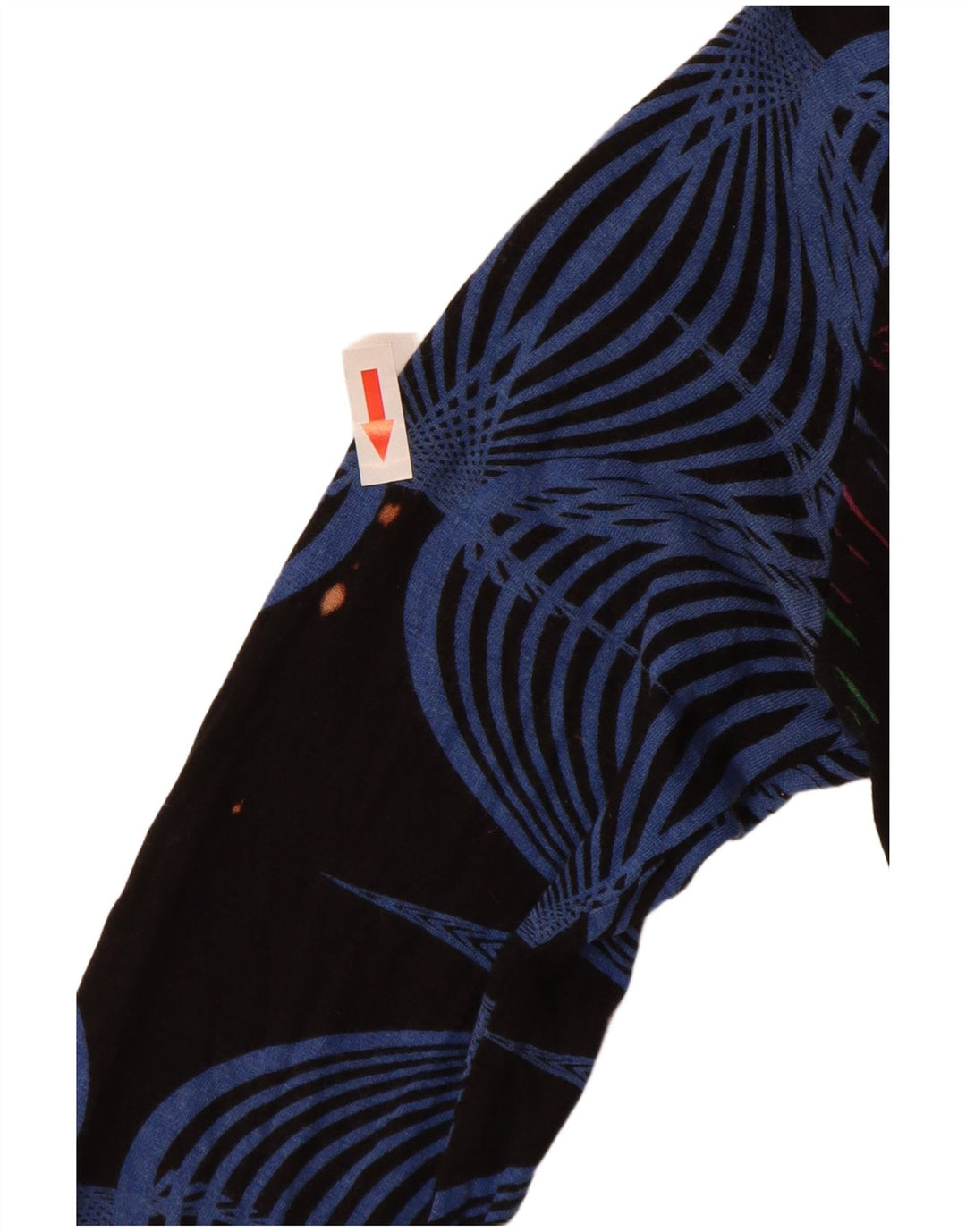 Desigual ženska majica dugih rukava s grafičkim motivima UK 10, mala višebojna viskoza