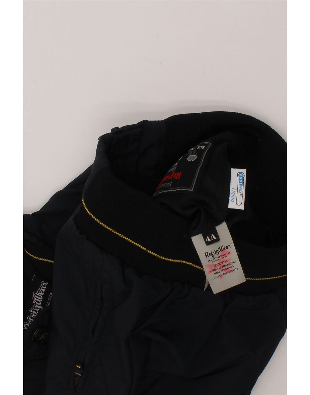 REFRIGIWEAR Boys Bomber Jacket 3-4 Years Navy Blue Nylon Vintage Refrigiwear and Second-Hand Refrigiwear from Messina Hembry 