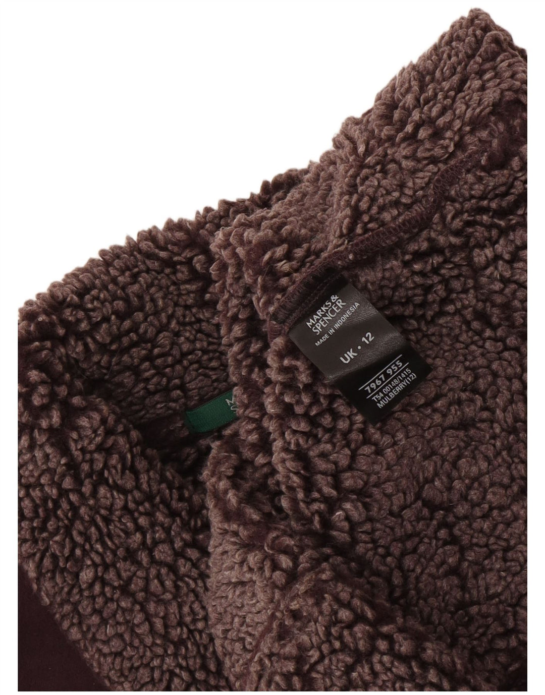 Marks & Spencer ženska šerpa majica UK 12 Srednji bordo poliester