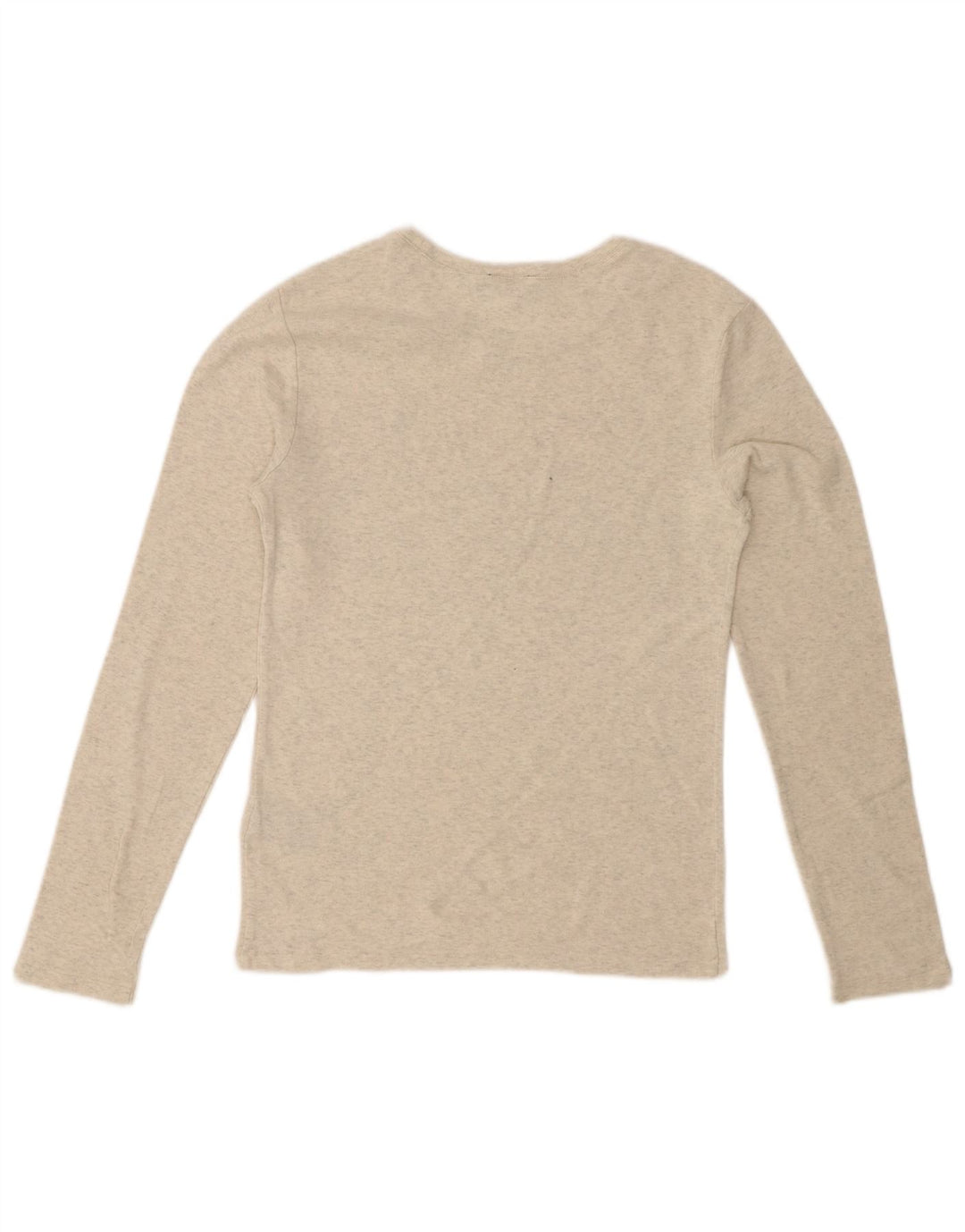 POLO RALPH LAUREN Ženska majica dugih rukava UK 14 Veliki sivi flekasti pamuk