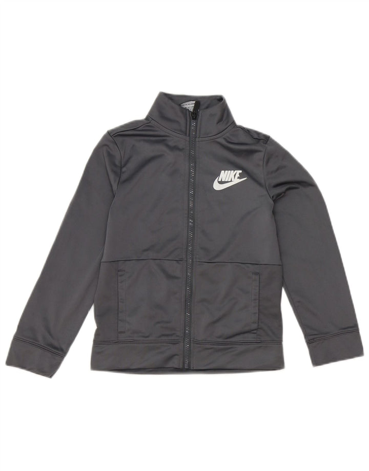 Nike Boys Trenirka Gornja jakna 6-7 godina veliki sivi poliester