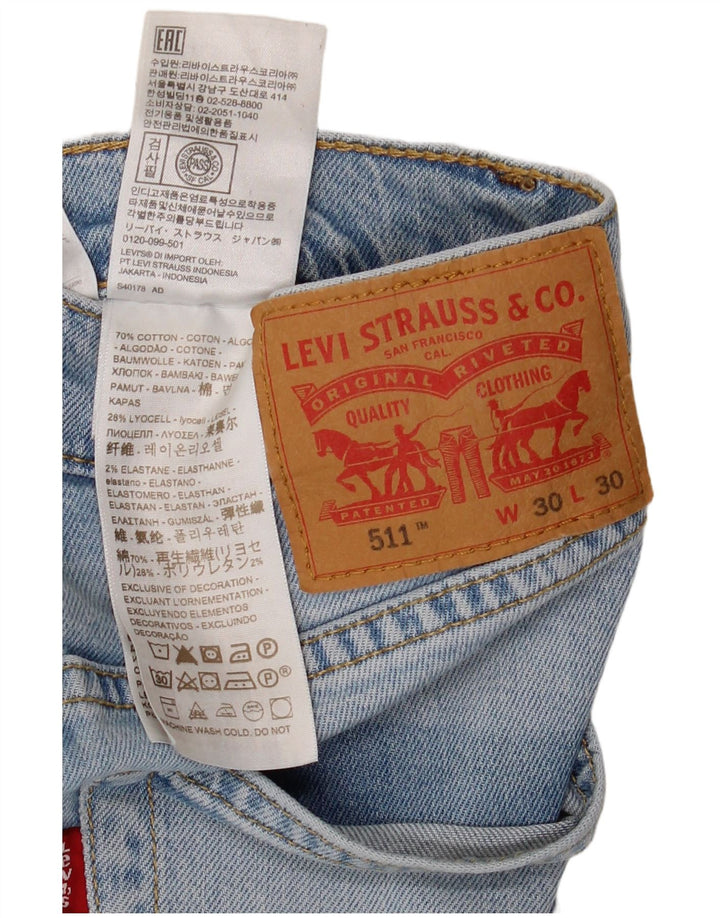 Levi's muške 511 uske traperice W30 L30 plavi pamuk
