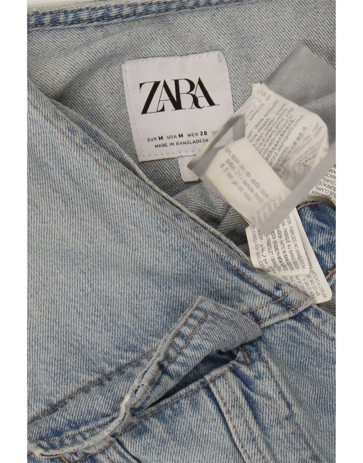 Zara ženski kombinezon od trapera UK 12 Srednje plavi pamuk