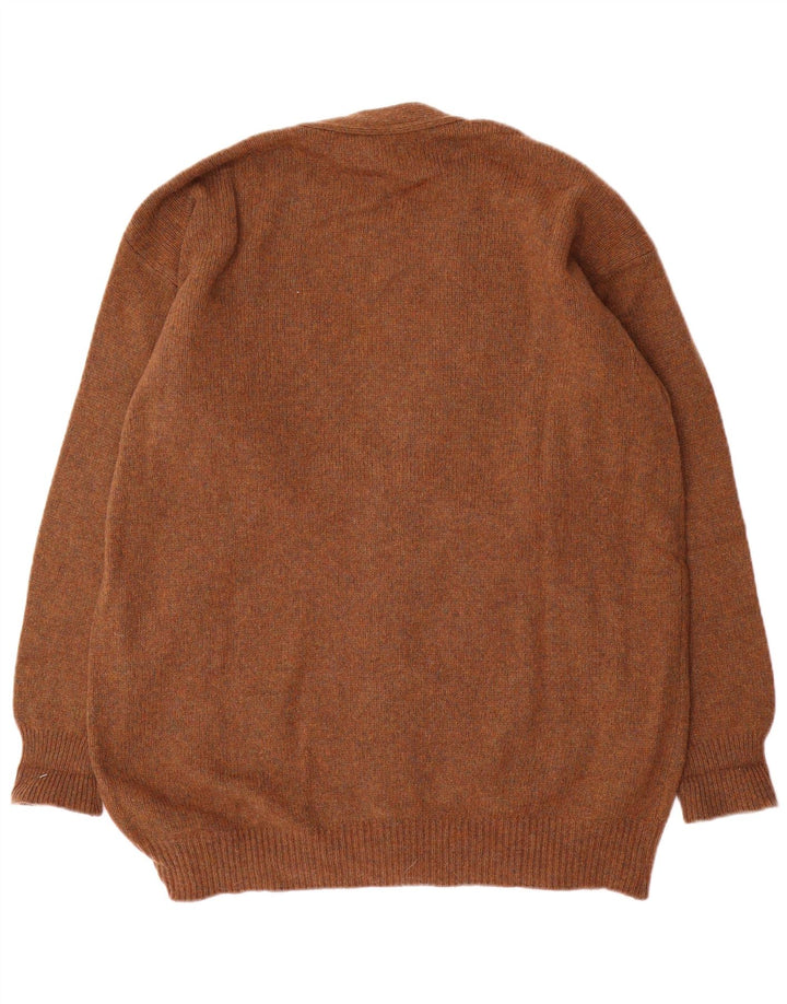 Vintage muški kardigan džemper XL smeđi