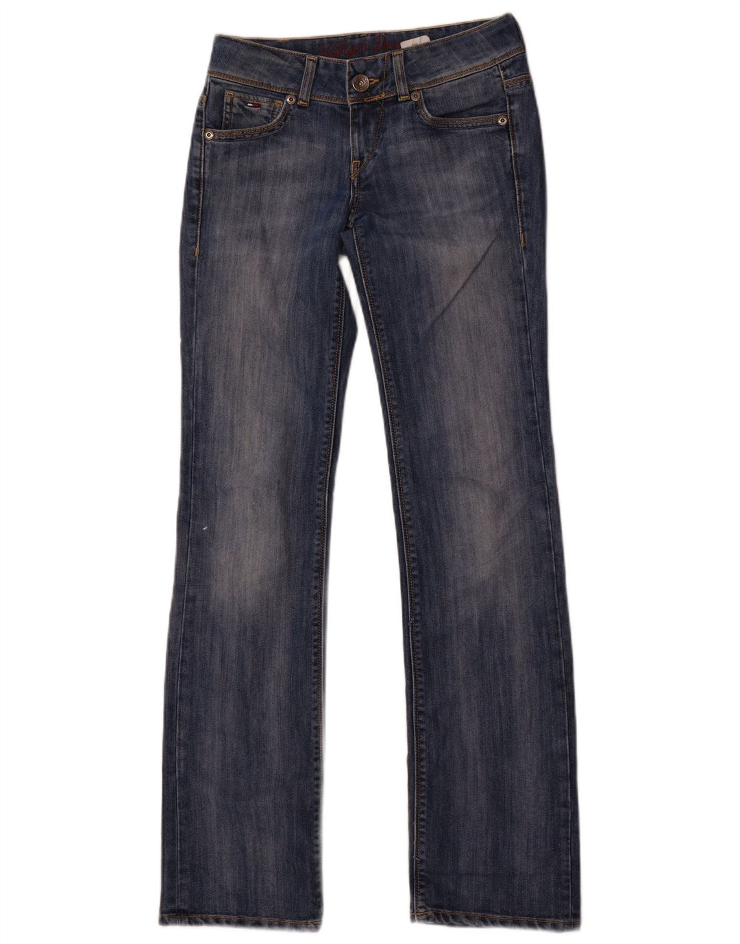 Tommy Hilfiger ženske ravne traperice W27 L34 plavi pamuk