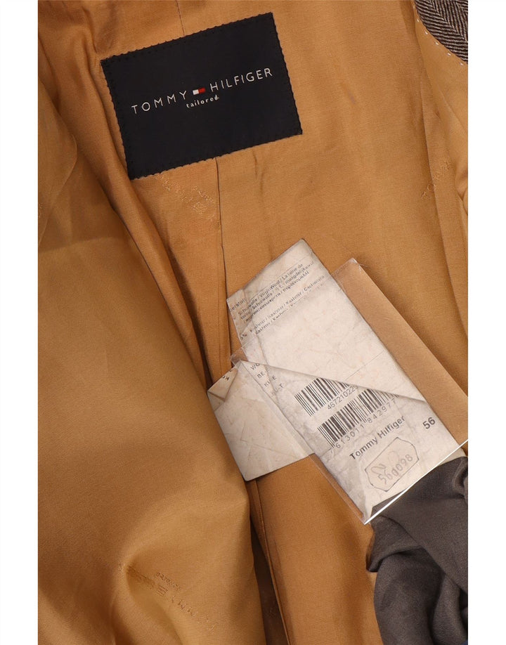 Tommy Hilfiger muška jakna sa 2 gumba IT 56 3XL siva riblja kost vuna