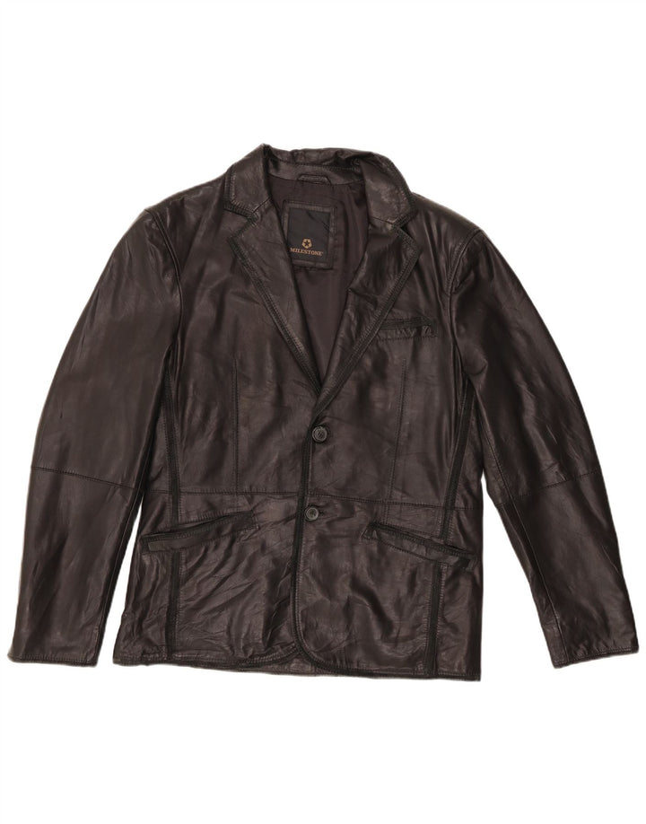 Milestone muška kožna jakna IT 48 srednje crna koža