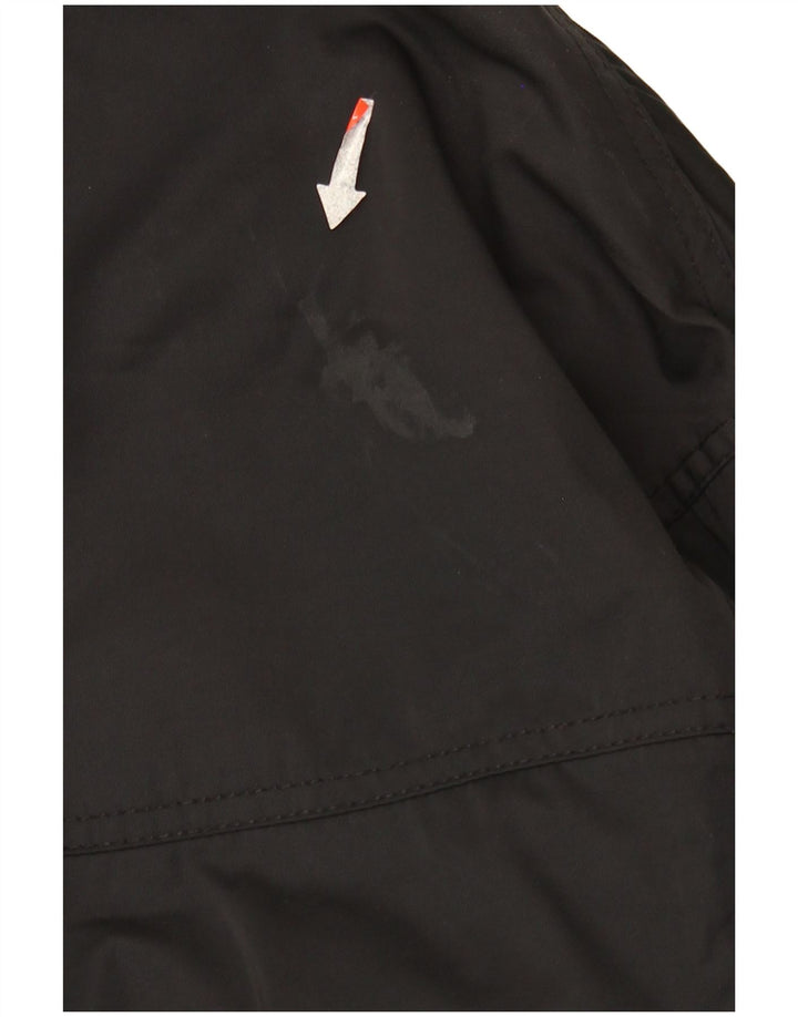 Zara ženska prevelika podstavljena jakna UK 6 XS crni najlon