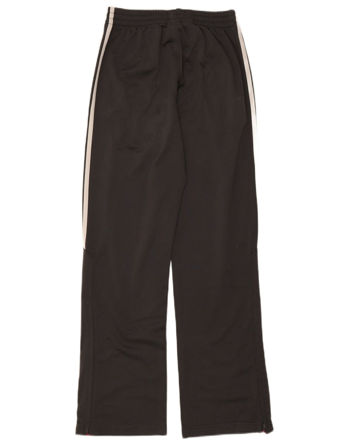 ADIDAS Boys Tracksuit Trousers 13-14 Years Grey Polyester