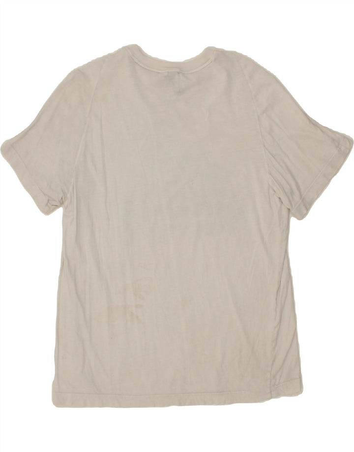 ADIDAS Mens Graphic T-Shirt Top Medium White Cotton Vintage Adidas and Second-Hand Adidas from Messina Hembry 