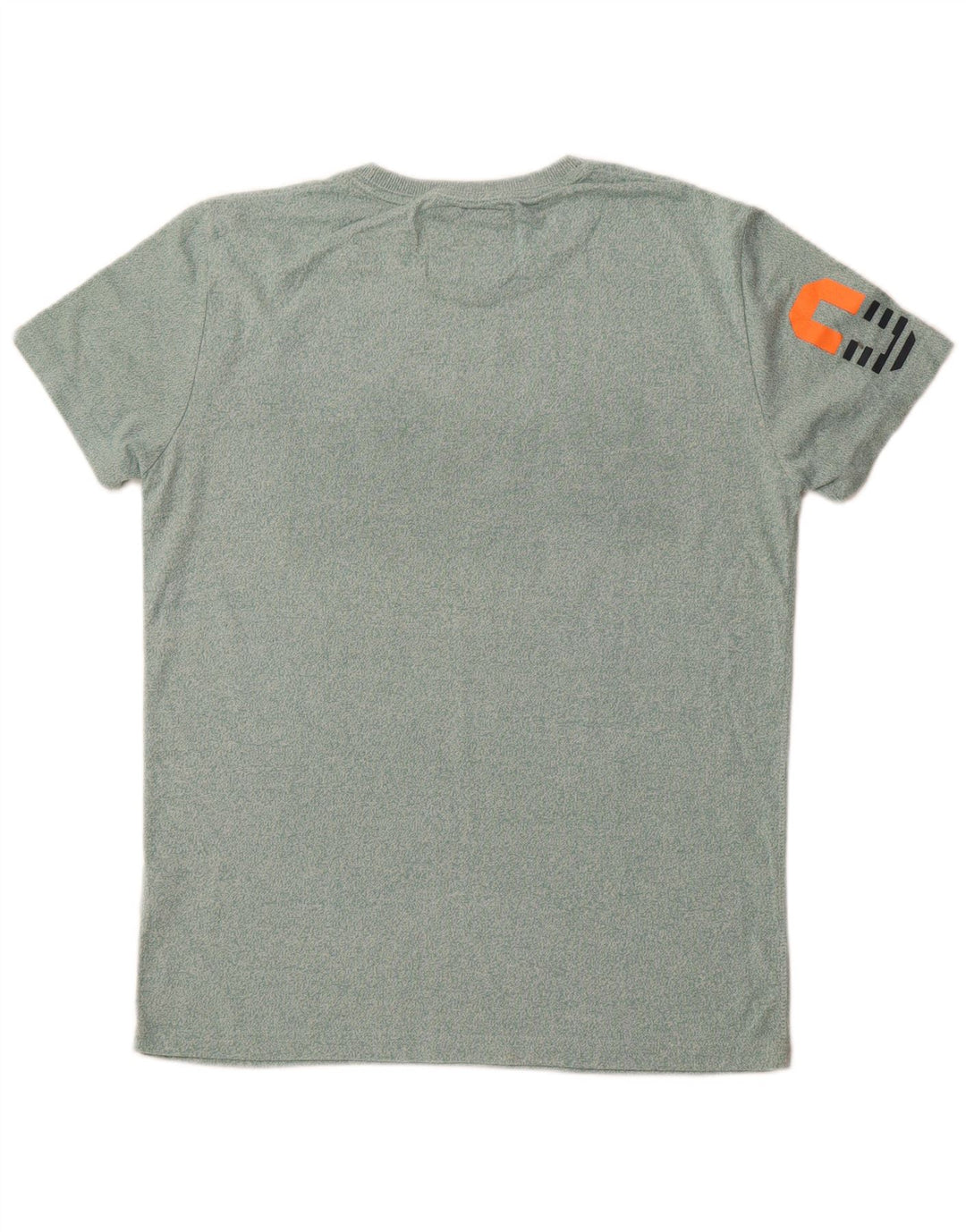 SUPERDRY muška majica kratkih rukava s grafičkim motivima, srednji zeleni flekasti pamuk