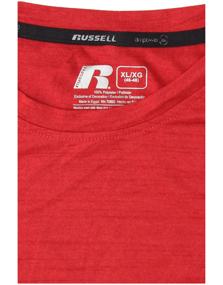 RUSSELL ATHLETIC Muška majica kratkih rukava Dri-Power UK 46/48 XL s crvenim pjegama