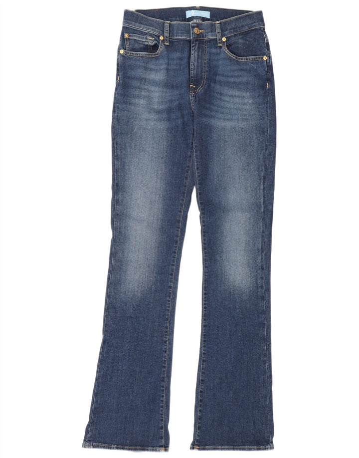 7 For All Mankind Ženske Bootcut traperice W28 L34 Plavi pamuk