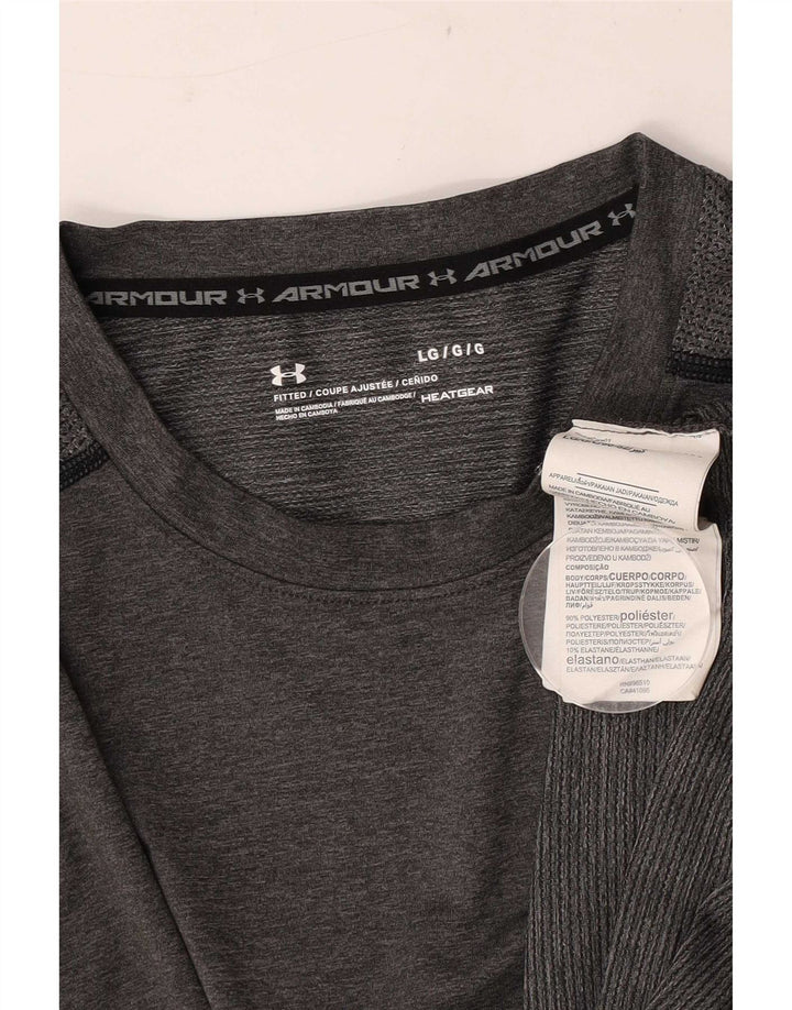 Under Armour muška majica Heat Gear Top veliki sivi poliester