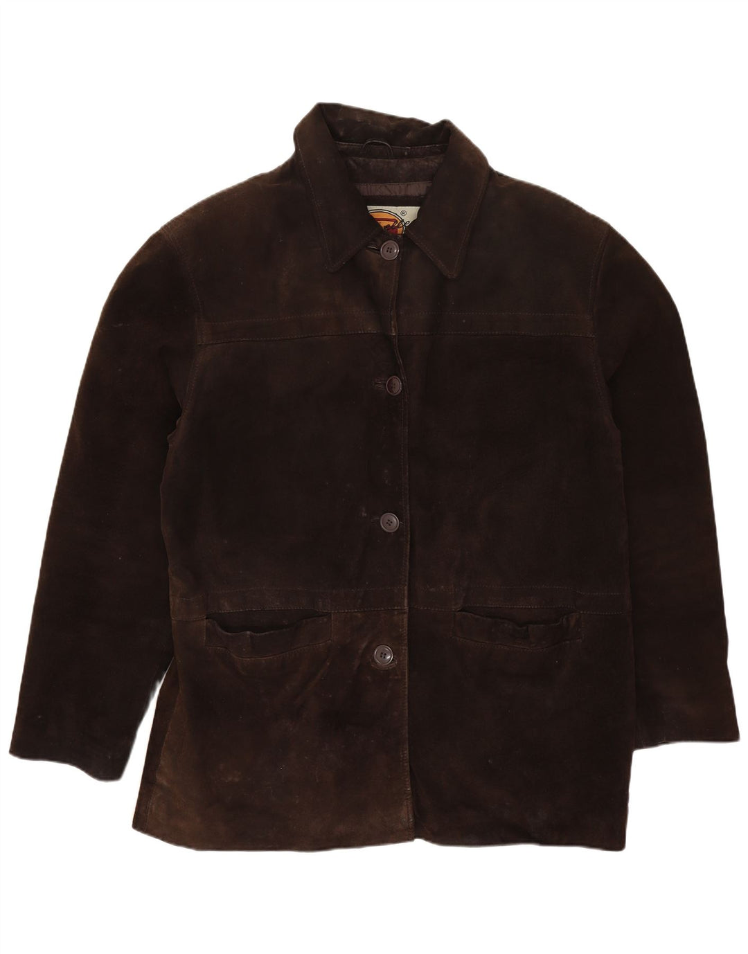 Gapelle ženska prevelika jakna od brušene kože UK 10 mala smeđa koža