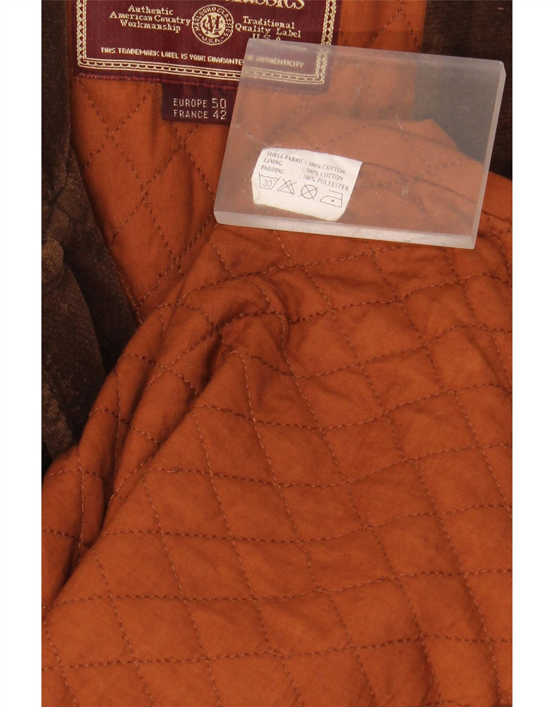 MARLBORO CLASSICS Muška vojna jakna od samta EU 50 veliki smeđi pamuk