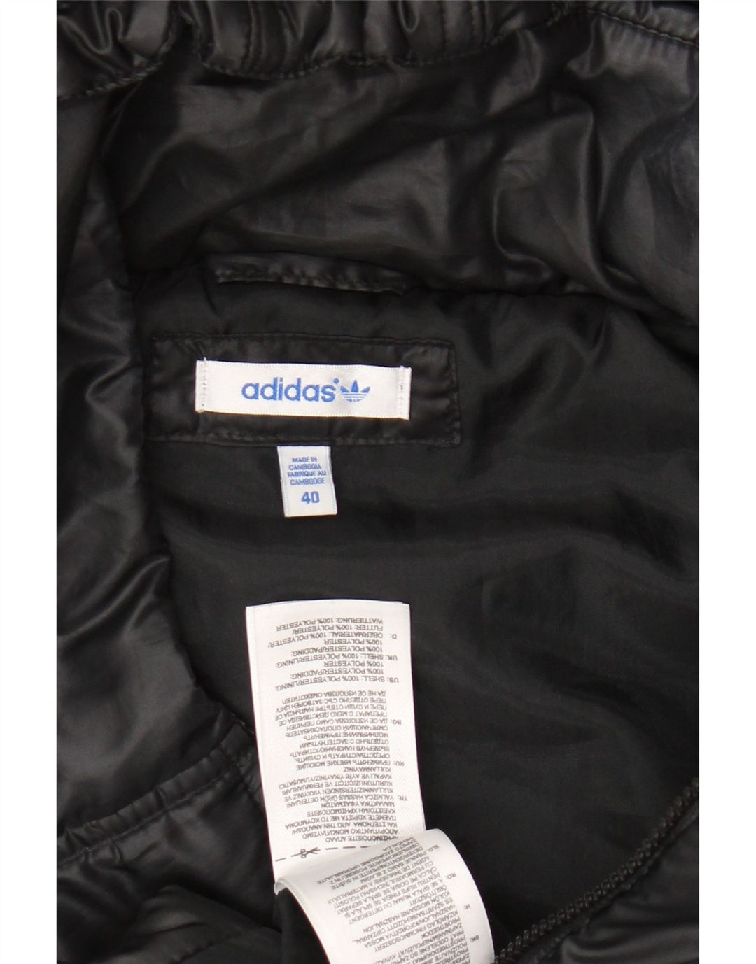 ADIDAS Ženska podstavljena majica s kapuljačom IT 40 Mala crna poliester