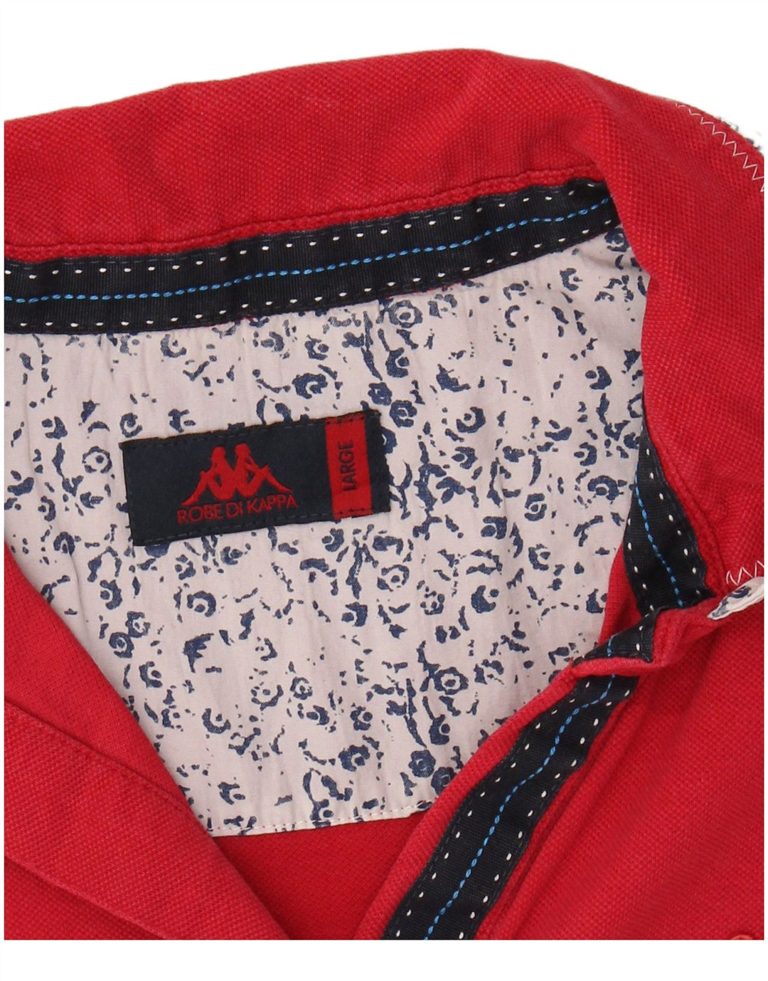 KAPPA ženska polo majica UK 14 veliki crveni pamuk