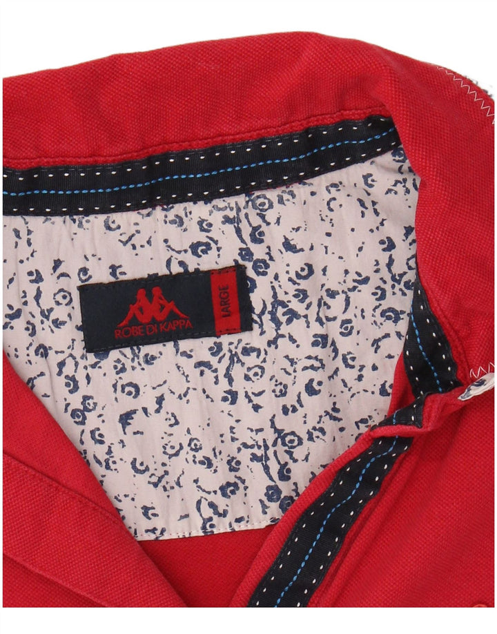KAPPA ženska polo majica UK 14 veliki crveni pamuk