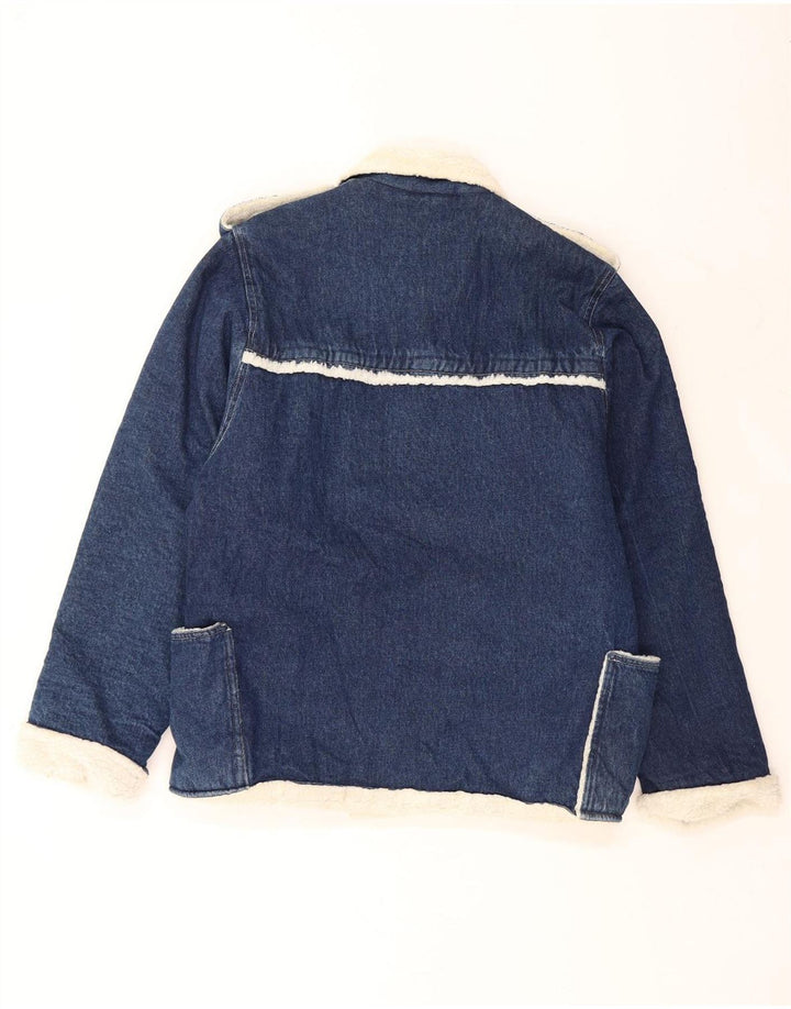 VINTAGE muška Dover Sherpa traper jakna UK 40 Large Blue