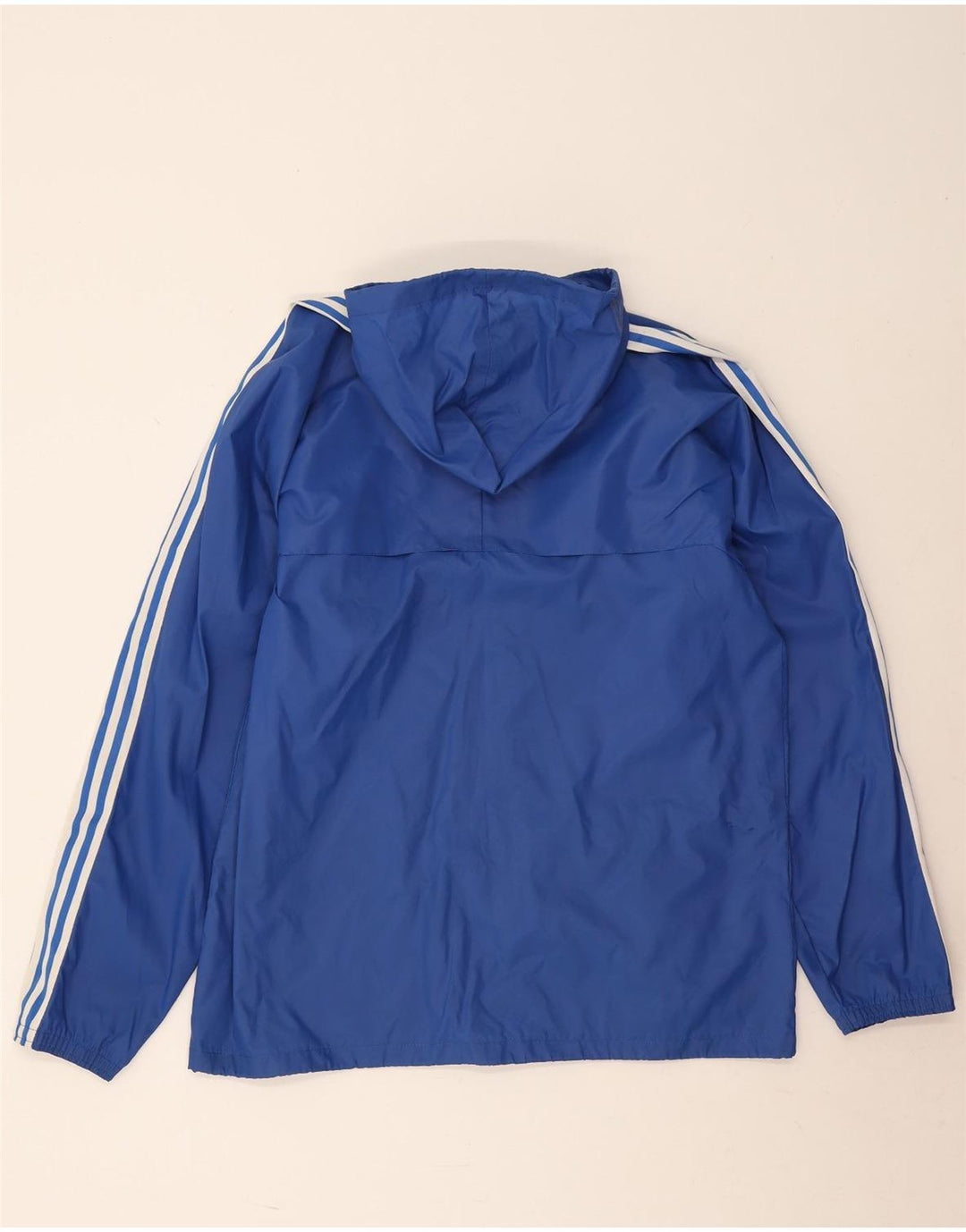 Adidas muška kišna jakna s kapuljačom UK 38 srednje plavi poliamid