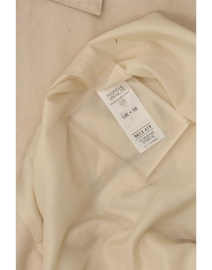 Marks & Spencer ženski trenč kaput UK 16 Large Beige Cotton Classic