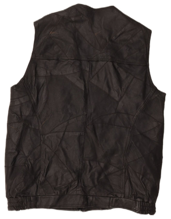Vintage muška kožna jakna UK 42 XL crna