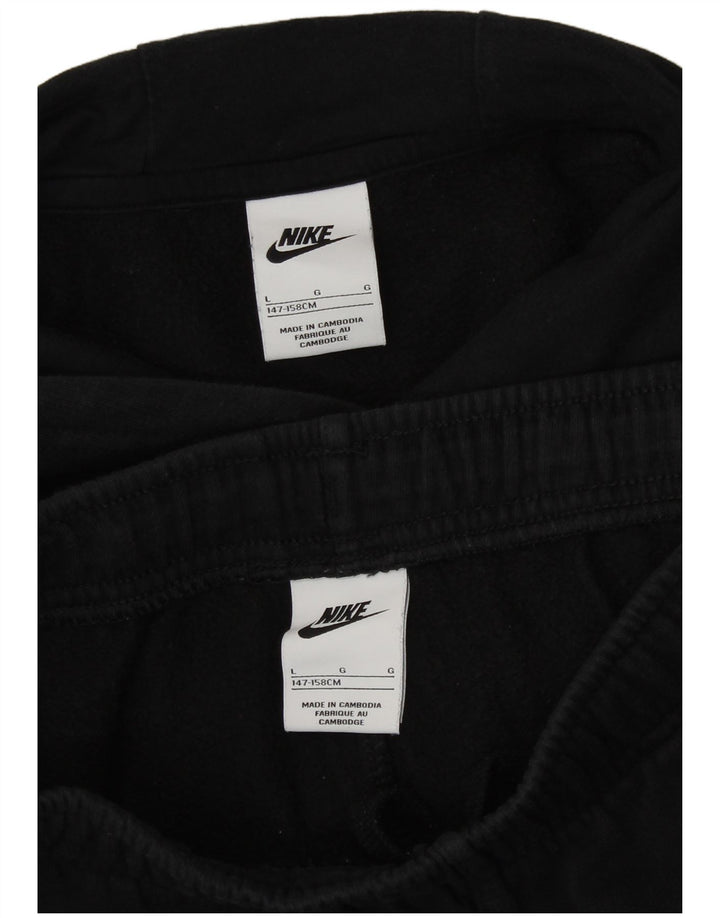 Nike Girls Loose Fit Graphic Full Trenirka 12-13 Years Large Black Cotton