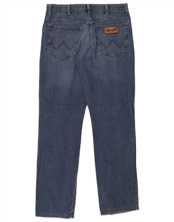 Wrangler Muške Texas Straight Jeans W32 L31 Plavi pamuk