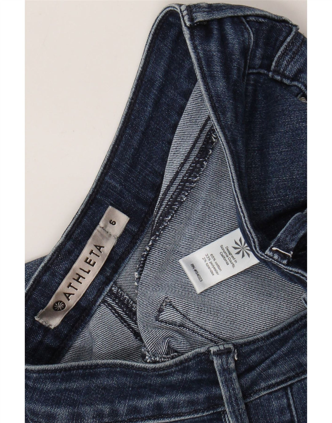 ATHLETA Ženske uske traperice US 6 srednje W30 L29 plavi pamuk