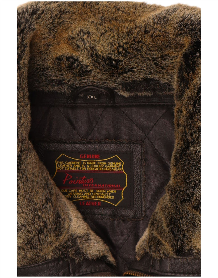 Pointers Muška kožna jakna UK 44 2XL crna koža