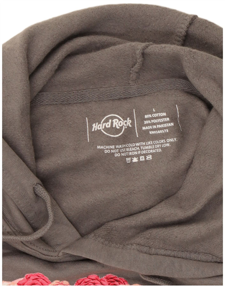 HARD ROCK CAFE Ženska milanska majica s kapuljačom UK 16 Large Grey