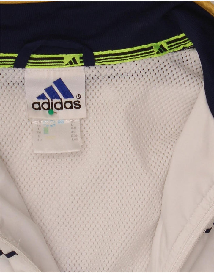 Adidas ženska trenirka gornja jakna UK 14 Large White Colourblock