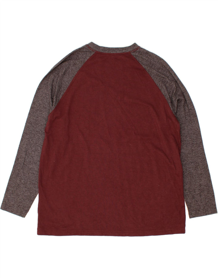 EDDIE BAUER Muška majica dugih rukava 2XL, kestenjasto obojena, pamuk