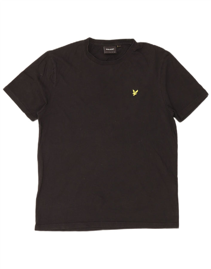 Lyle & Scott Muška majica kratkih rukava Veliki crni pamuk