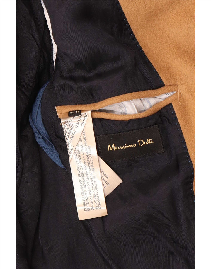 Massimo Dutti Muški kaput s 3 gumba EU 48 Srednje bež vuna