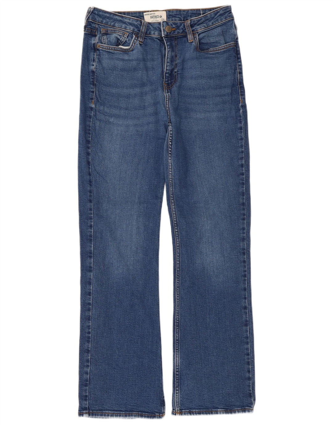 Ženske traperice Fat Face Bootcut UK 12 srednje W30 L29 plavi pamuk