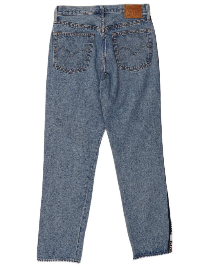 LEVI'S Ženske 501 Graphic Straight Jeans W28 L27 Plave