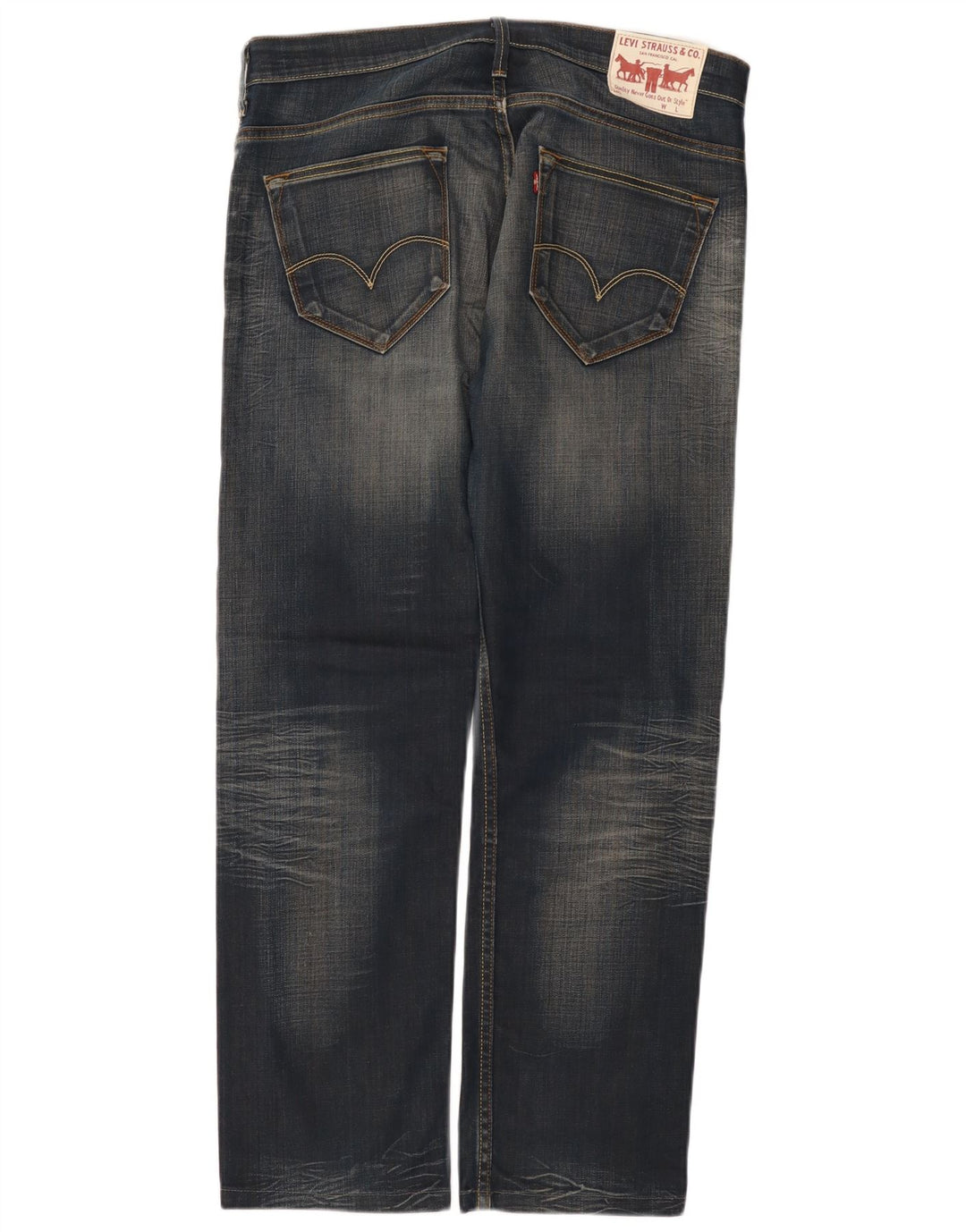 Levi's muške 504 ravne traperice W33 L29 plavi pamuk