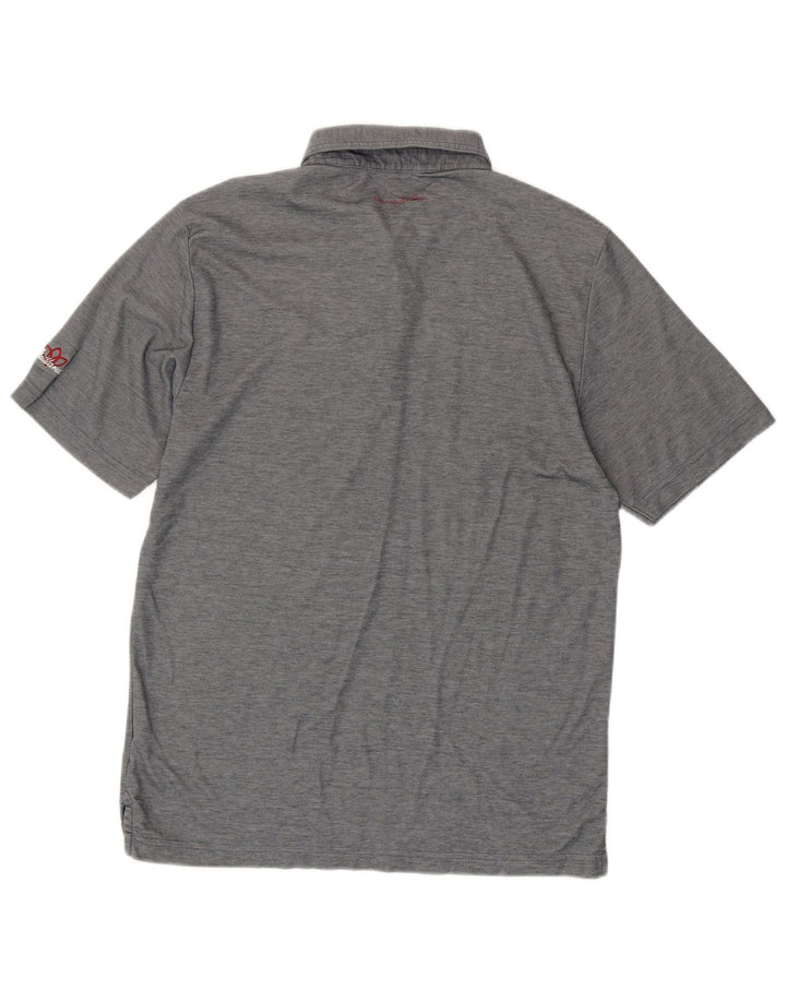 Travis Mathew muška polo majica, pamuk na srednje sive pruge