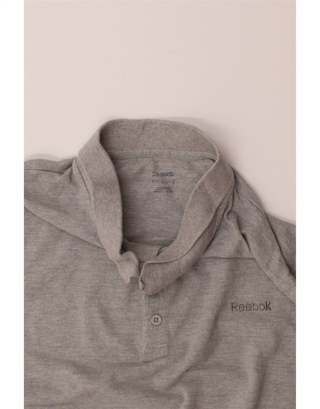 REEBOK Mens Polo Shirt XL Grey Cotton Vintage Reebok and Second-Hand Reebok from Messina Hembry 