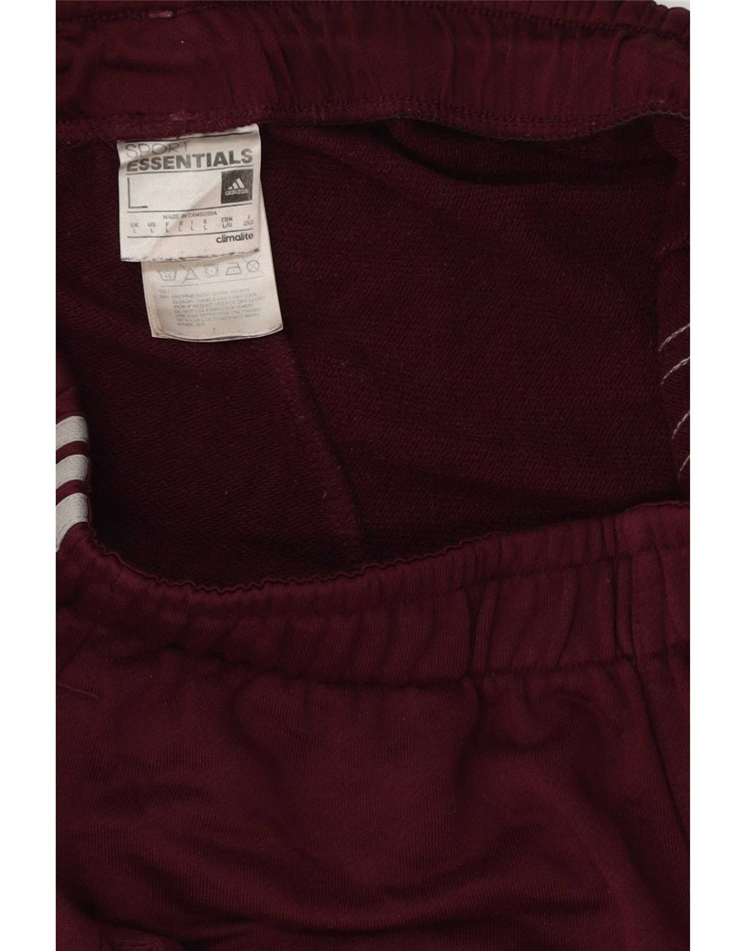Adidas muške sportske kratke hlače Climalite veliki bordo poliester