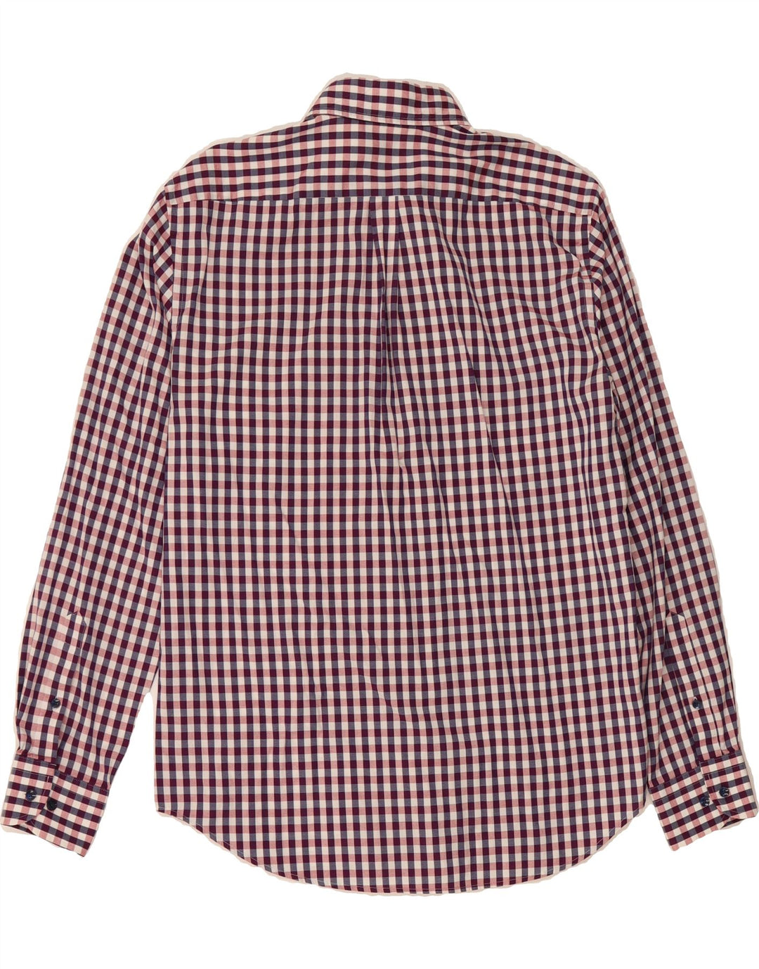 TOMMY HILFIGER Mens Tailored Shirt Size 15 1/2 39 Medium Red Check Vintage Tommy Hilfiger and Second-Hand Tommy Hilfiger from Messina Hembry 