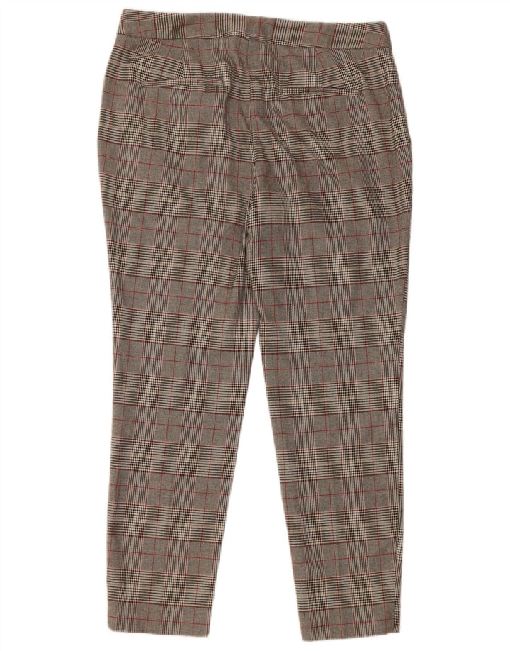 Zara ženske uske chino hlače EU 40 Srednje W30 L27 sive Houndstooth