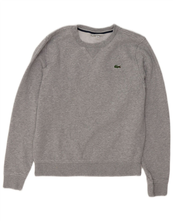 LACOSTE Muška majica s kratkim rukavima, veličina 2 XS, sivi pamuk