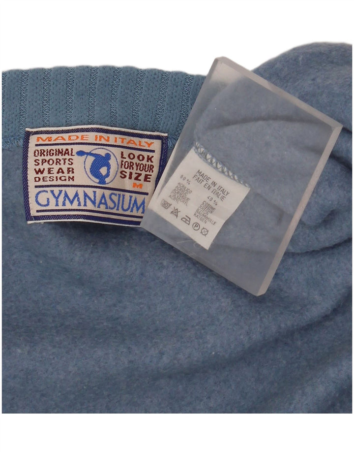 Gymnasium muški široki kardigan džemper srednje plave boje od akrila