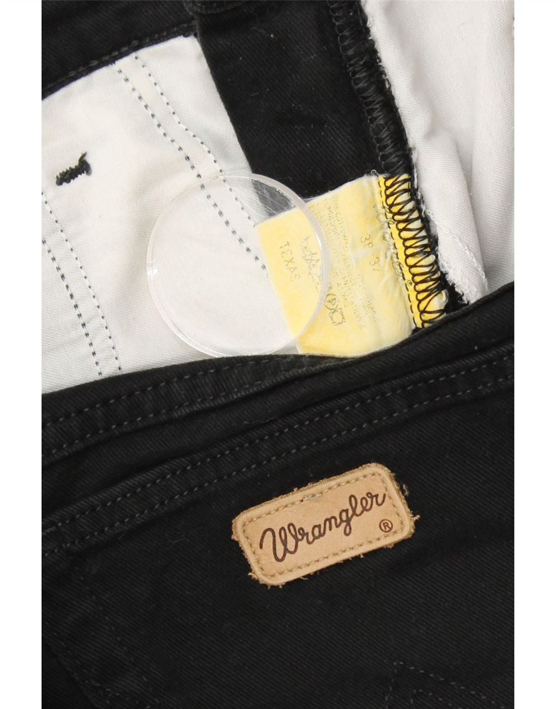 WRANGLER muške ravne traperice Texas W38 L32 crni pamuk