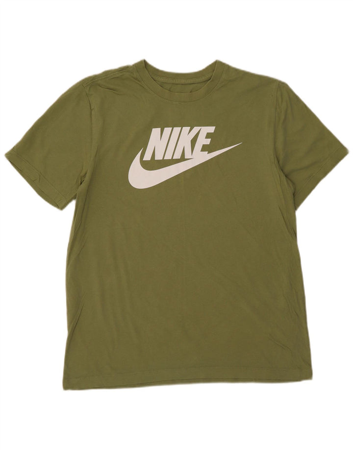 Nike muška majica kratkih rukava srednje zelene boje s grafičkim motivima
