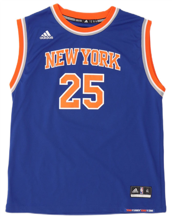 ADIDAS muški New York Knicks grafički prsluk XL plavi poliester